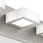 Ralbay 8-Light Brushed Nickel Bathroom Vanity Lights Metal Acrylic LED Modern - Image 7
