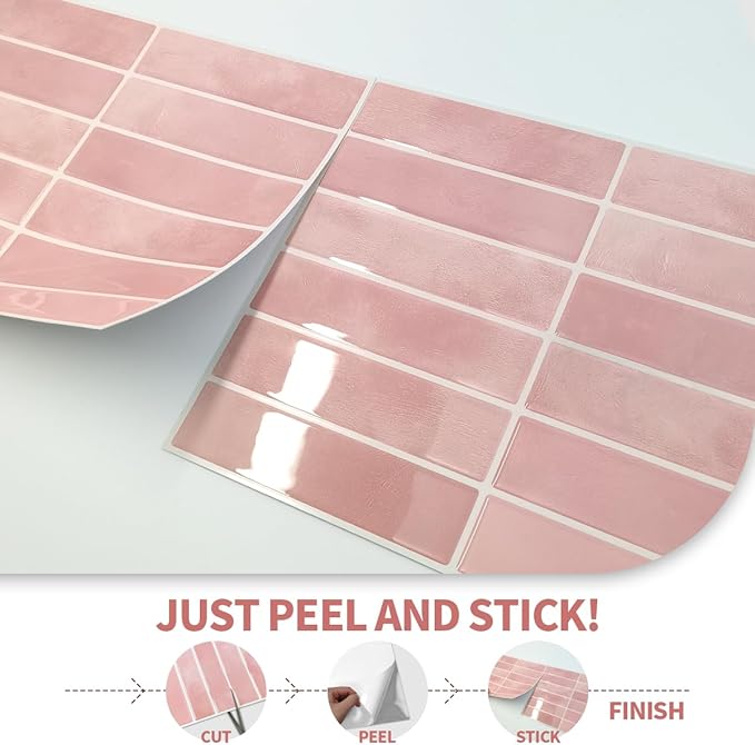 Peel and Stick Backsplash 3D Wall Tiles, Self-Adhesive, Oil Proof, Waterproof - Image 5