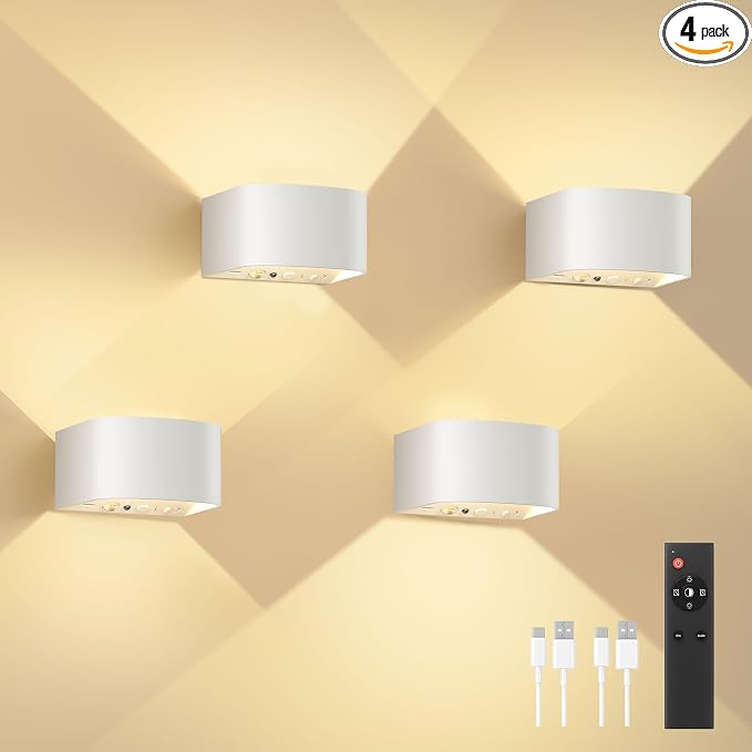 FULEN 4 Pack Motion Sensor Wall Lamp by Cost-effectiveChoice