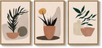 Framed Boho Botanical Canvas Wall Art Prints, Elegant Boho Plant Pictures - Image 9