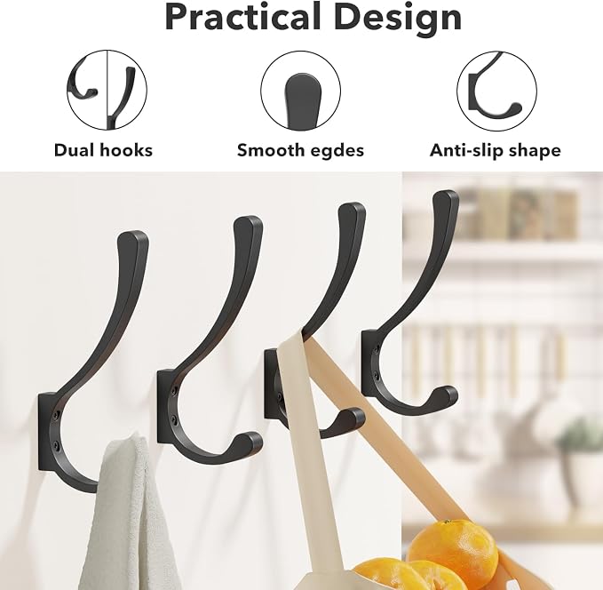 Coat Hanger Hooks Wall Mount - Image 2