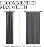 NICETOWN Grey Window Curtains for Bedroom - Image 7