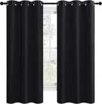 NICETOWN Bathroom Blackout Thermal Curtains and Drapes - Image 2