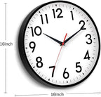 DAXSMY 16 Inch Wall Clock, Large Wall Clocks Battery Operated, Big Silent - Image 3