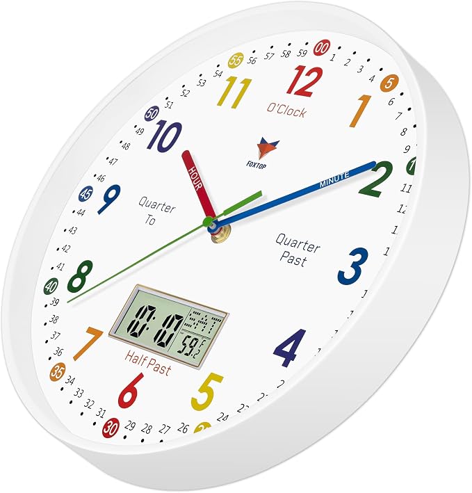Foxtop Digital and Analog Learning Clock - Image 2