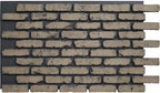 EverStone Aged Brick Faux Brick Panel, 46 7/8"W x 27"H x 1 1/4"D, Ash Color by EkenaMillwork