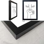 Framed Black and White Bathroom Wall Art Funny Bathroom Wall Decor Signs Bad - Image 3