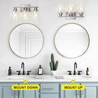 Ascher Bathroom Vanity Light Fixtures, 3 Light Wall Sconces Lighting - Image 8