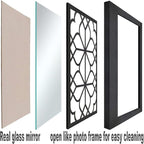Wocred Set of 2 Rectangular Wall Mirror, Gorgeous Rustic Farmhouse Accent Mirror - Image 6