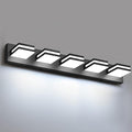 IZORRO LED Modern Bathroom Lights Fixtures, Matte Black Acrylic Wall Lighting by IZORRO