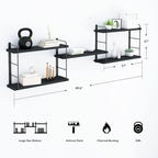 MXCSE Wall Shelves, Wall Mounted Bookshelves, DIY Floating Shelves - Image 3