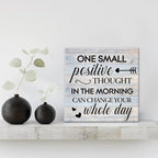 Inspirational Farmhouse Canvas Print Wall Art Decor One Small Positive Thought - Image 3
