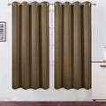LEMOMO Brown Thermal Blackout Curtains/52 x 72 Inch/Set of 2 Panels Room by Lemomo