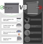 AOSKY Cordless Roller Shades Blackout Blinds - Image 3