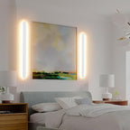 KELUOLY Modern Plug in Long Wall Sconce, 39.3" White Matte LED Wall Lights - Image 5