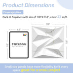 STICKGOO 33 Pack 3D Wall Panels - Image 6