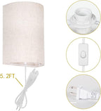 AVV Wall Sconces Set of Two, Wall Lamp Plug in - Image 7
