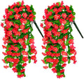 ZFProcess 2PCS Artificial Hanging Flowers, Fake Hanging Plants Violet Vines UV by ZFProcessArtificialFlowers