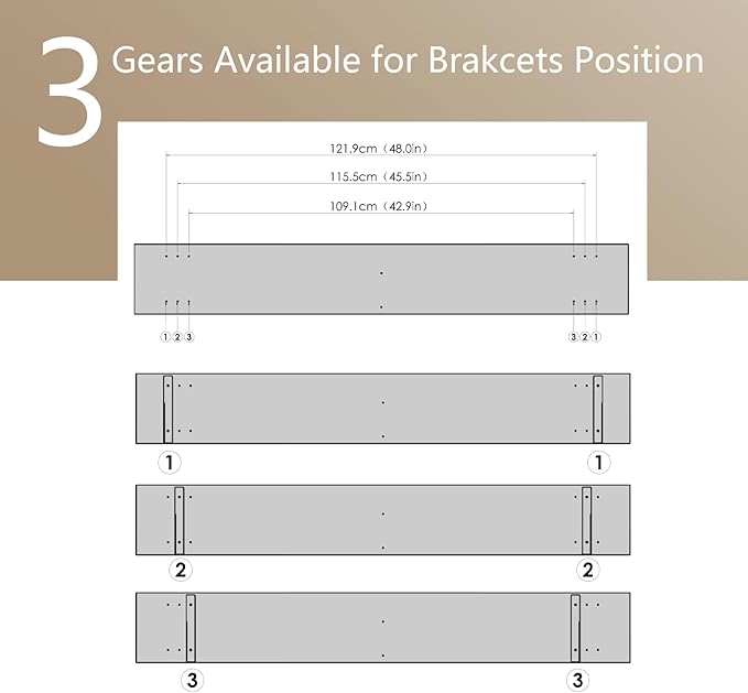 DINZI LVJ Long Wall Shelves, 55.1Inch Wall Mounted Shelves Set of 2, Extra - Image 4