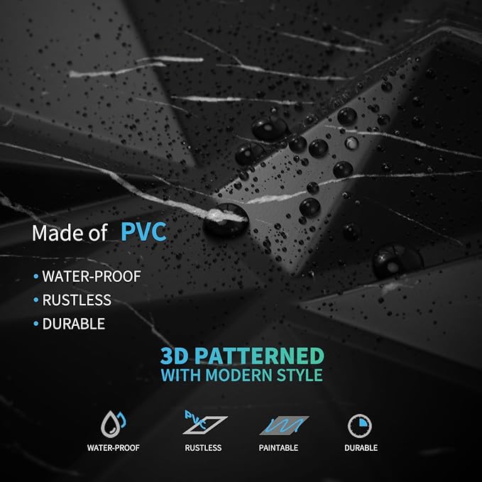 Art3d A10315BM 3D Diamond Design Paneling - Image 5