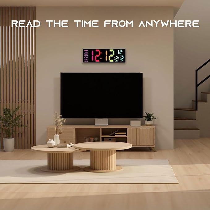 EASYERA 16.5" Large Digital Wall Clock - Image 2