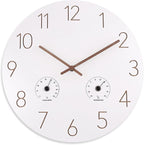 14 Inch Wall Clock, Wooden Frame Wall Clocks Decorative by Vigorwise