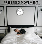 8 Inch Modern Wall Clocks Battery Operated - Image 4