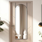 Otlsh 14"48" Arch Wall Mirror, Over The Door, Thin Frame Aluminum Alloy by Otlsh