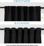 RYB HOME Short Bedroom Blackout Curtains - Image 3