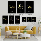 GUBIYU Black and Gold Bedroom Art Love Wall Decor - Image 2
