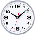 Wall Clock Silent Non-Ticking 8 Inch Modern Clocks Battery Operated Small by Warminn