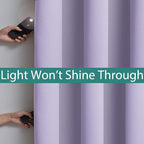 Yakamok 100% Blackout Thermal Insulated Grommet Curtains, Noise Reducing - Image 3