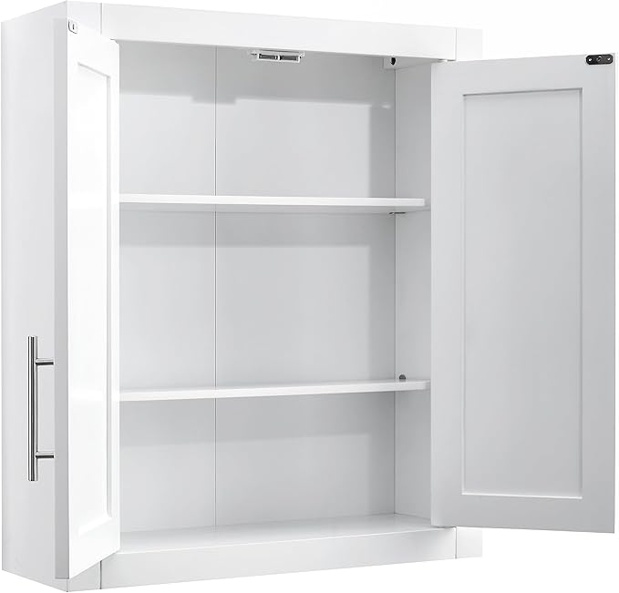 Crosley Furniture Savannah 2-Piece Wall Storage Cabinet, Cabinets - Image 5