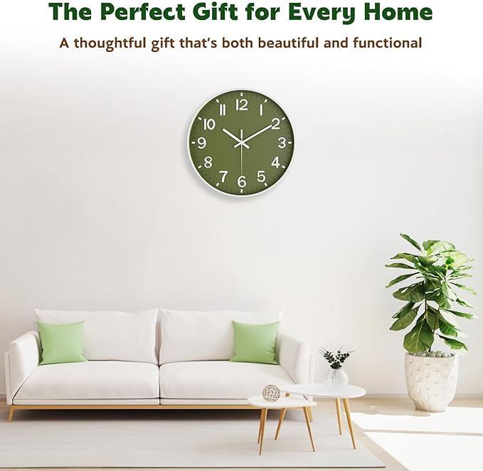 Wall Clock, Battery Operated, Modern Minimalist Design - Image 4
