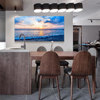 Wapluam Canvas Wall Art For Living Room Office Wall Decor Blue Beach Ocean Sea - Image 5