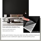 FUKU MON 24"x394" Black Wallpaper Peel and Stick Black Contact Paper Matte - Image 8