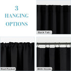 RYB HOME Blackout Curtains for Living Room, Back Tab & Rod Pocket Top - Image 6