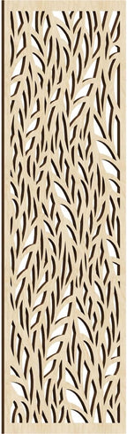 21 3/8"W x 54 3/8"H x 3/8"T Ortonville Decorative Fretwork Wood Wall Panels by EkenaMillwork