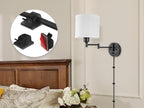 Plug in Wall Sconces with Remote Control, Dimming 10%-100% & Adjustable Colors - Image 8