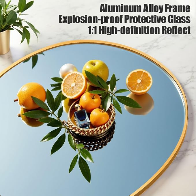 Prywot Arched Floor Mirror, 57 "x 20" Full Length Mirror Wall Mirrors Hanging - Image 2