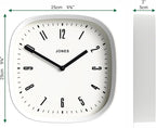 JONES CLOCKS® Marvel Wall Clock | Modern Retro Rounded Square Clock | 10 inch | - Image 4