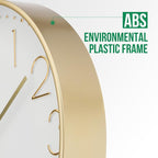Wall Clock 12 Inch Non-Ticking Silent Modern Simple Style Round Decor Clock - Image 4