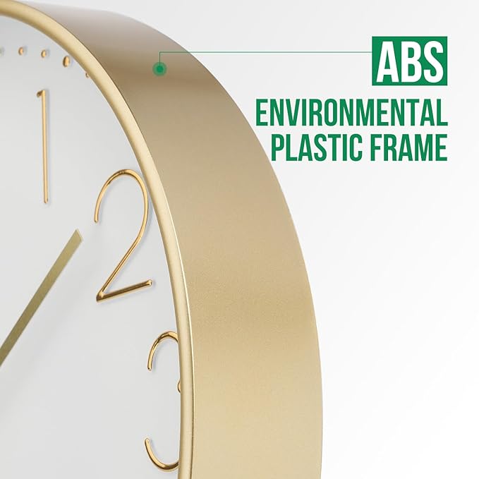 Wall Clock Non-Ticking Silent Modern Simple Style Round Decor Clock - Image 4