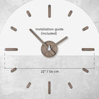 Presentime & Co Large Frameless DIY Wall Clock - Image 3