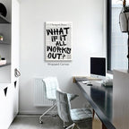 What If It All Works Out Canvas Wall Art, Positive Affirmations Wall Decor - Image 5