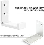 Folding Coat Hooks, Foldable Adhesive Hooks, Headphone Jacket Holder, Aluminum - Image 8