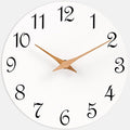 Mosewa Wall Clock White Silent Non Ticking Battery Operated Simple Minimalist by MOSEWAWALLCLOCK