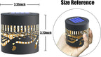 4 Pack Solar Fence Lights Metal Solar Powered Outdoor Wall Deck Step Lights Sun - Image 7