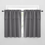 NICETOWN Short Curtains with Attached Valance - Image 6