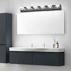 Ralbay Modern Black Vanity Lights Fixtures 6 Lights Acrylic Modern LED Matte - Image 7